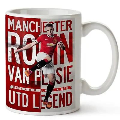 ROBIN VAN PERSIE Mug MAN UTD Football Legend Dad Fathers Day Birthday Gift LG65 • £12.95