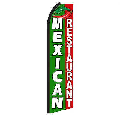 MEXICAN RESTAURANT Advertising Flutter Feather Sign Swooper Banner Flag Only • $20.95