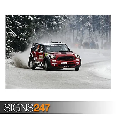 RALLY MINI COOPER (AA677) CAR POSTER - Photo Picture Poster Print Art A0 To A4 • £6.25