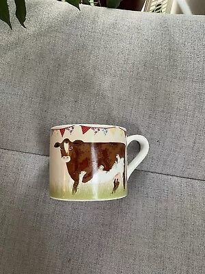 Laura Ashley Home Country Fair Bunting Cow Mug • £5