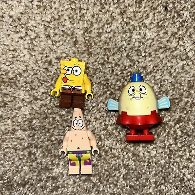RARE Lego SpongeBob Minifgures Lot - SpongeBob Patrick Mrs. Puff Set #4982 • $29