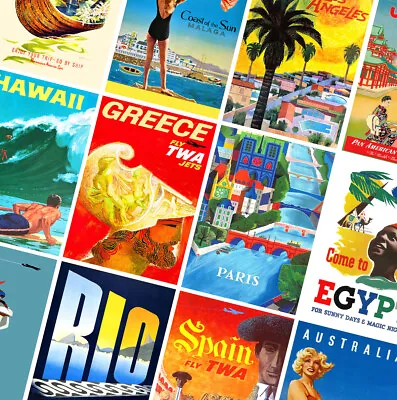 £3.49 • Buy BEST VINTAGE TRAVEL POSTERS - A4 - A3 - A2 - Retro Prints - Home/Wall Art Decor