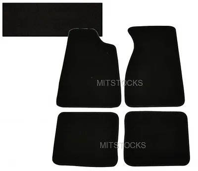 Fit For 79-93 Ford Mustang Black Nylon Carpet Floor Mats 4 Pieces New • $32.99