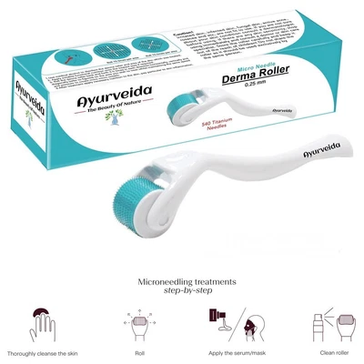 $12.79 • Buy Micro Needle Derma Roller Titanium-Wrinkle Anti Aging-for Face Serum