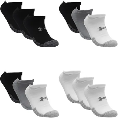 £9.50 • Buy Under Armour Mens Womens 3 Pairs No Show Ankle Socks Sports Golf Sock
