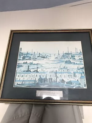 £7.99 • Buy Vintage LS Lowry Print Industrial Landscape 1950 Scenes Framed 9 Inch By 11 Inch