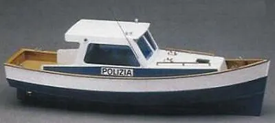 Mantua Models Police Launch 1:35 Scale Wooden Motor Boat Kit 700 • £53.95