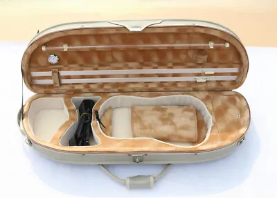 Violin Case 4/4 Size Hard Shell Lightweight Violin Box Durable Straps Good Shape • $115