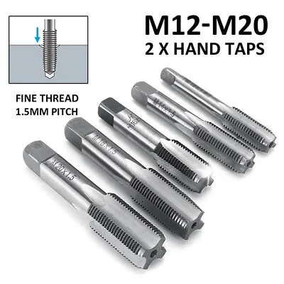 1 Pair HSS Metric Right Hand Thread Taps Drill Machine Tools M12M14M16M20 • $11.30