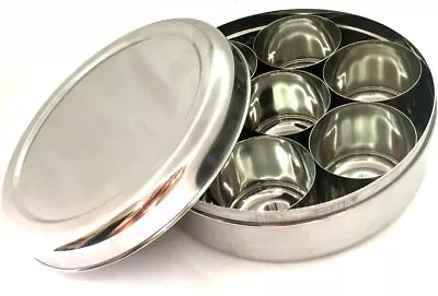 Spice Box Stainless Steel Masala Box Masala Dabba Spice Container Spice Box • $28