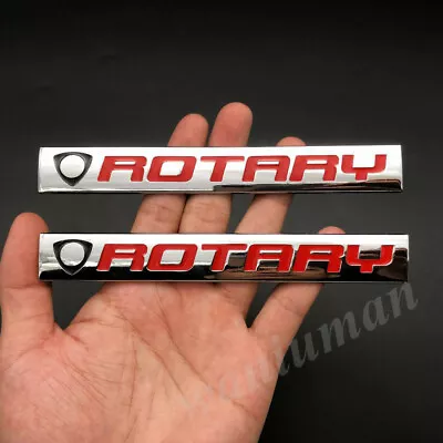 2pcs Metal Rotary Engine Race Motor Swap Car Trunk Emblems Badge Decal Stickers • $14.90