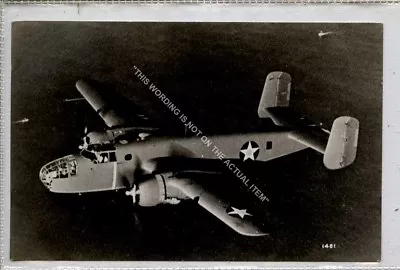 (Ga9386-477) Real Photo Of B-25 Mitchell Bomber USA C1950 VG-EX • £4