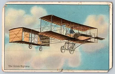 Vintage Postcard The Voisin Biplane Tuck Aviation Airplane Embossed C1910 UNP • $10.95