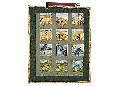 The Great Outdoors Small Quilt Hunting Dogs Fish Wildlife Farmhouse 20.5x25.5  • $22.97