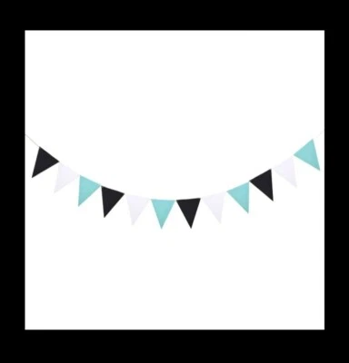 £4.99 • Buy Felt Bunting Teal Turquoise Nursery Decor