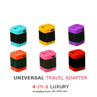$16.50 • Buy International Travel Adapter Universal USB AC Power Plug Adapter Worldwide