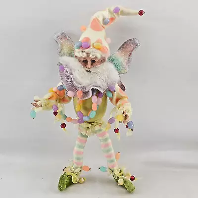 Mark Roberts Easter Egg Elf Hanging Ornament 12  H Jelly Bean Beads Pointy Ears • $39.98