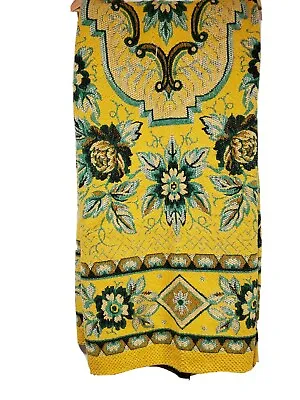 Vtg Soviet Made Bedspread Rug Prayer Rug Multi Color Cotton Silk GUC 46 X 76 • $158.99