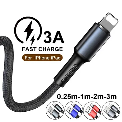 $7.99 • Buy Fast Charging Charger Data Lead USB Cable For IPhone 8 7 6 XS 11 12 13 Long Cord