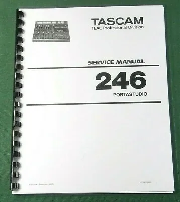 Tascam 246 Service Manual: 64 Pages With Protective Covers! • $34.54