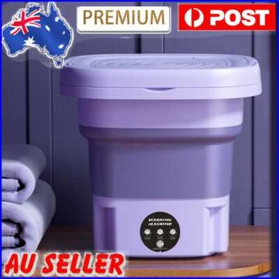 $61.49 • Buy 8L Clothes Washer Low Noise Mini Washing Machine For Newborn Rags (Purple EU)