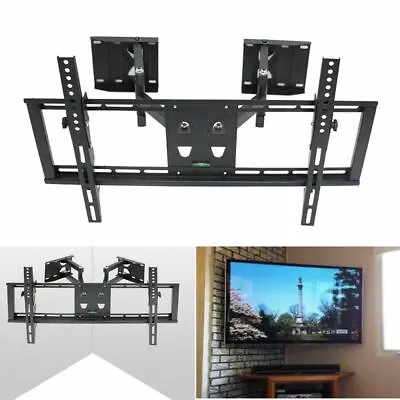 $43.96 • Buy Wall Corner TV Mount Bracket Full Motion For 37-65  LED LCD Load Capacity 110lbs