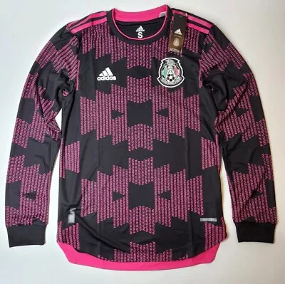 Mexico Home Long Sleeve Jersey Authentic Heat.Rdy Adidas 2020-2022 Black S-L NWT • $155