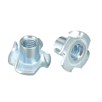 £10.04 • Buy 50Pcs M4 M10 4 Pronged Tee Nut T-Nut Nuts For Rock Climbing Holds Wood Cabinet