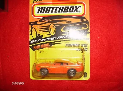 GTP- Matchbox Cars --1995 YR.  CARD- SEALED - NOS .  - NEET ORANGE GTO-JUDGE • $5