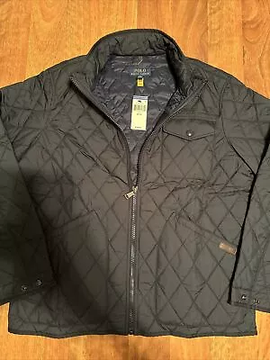 Polo Ralph Lauren Men's Primaloft Insulated Quilted Jacket Navy /X-Large • $149.95