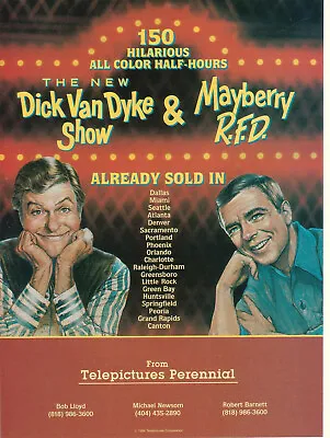 The New Dick Van Dyke Show & Mayberry RFD Ken Berry 1984 Ad- Hilarious • $20