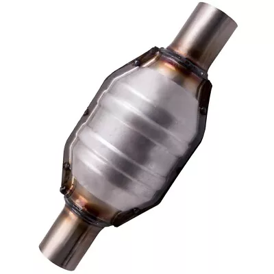 2 Inch IN/OUT Universal Exhaust Catalytic Converter Weld-on Stainless 53004 • $38.84