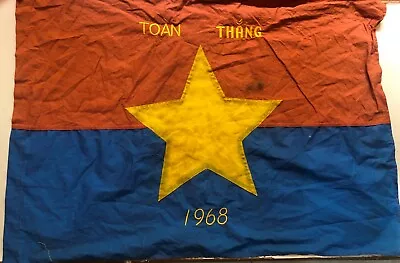 FLAG  VC Vietcong NVA NLF North VN Army Flag T  WIN 1968 Year   A1 • $34