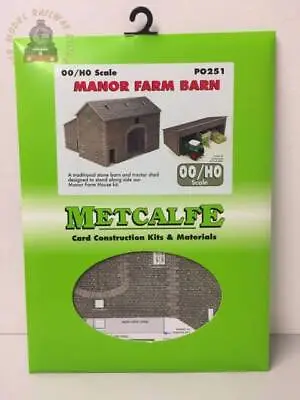 Metcalfe PO251  Manor Farm Barn & Tractor Shed - OO Gauge • £12.95