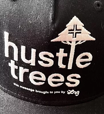 LRG  Lifted Research Group Hustle Trees Kids Black White Snapback Hat NWT • £17.36