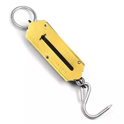 Spring Balance Hanging Hook Handheld Metal Weighing Force Scale Kilo & LBS 12KG • $11.96