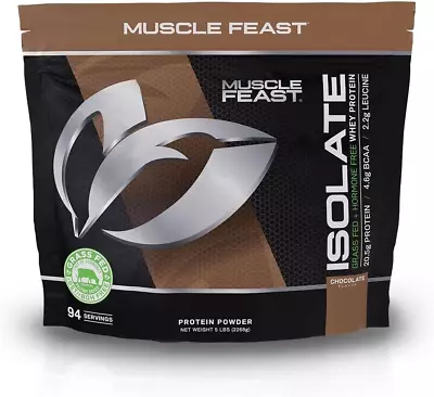 Muscle Feast Grass-Fed Whey Protein Isolate All Natural Hormone Free Pasture Ra • $152.52