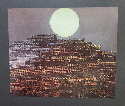 Max Ernst  The Petrified Town   Mounted Offset Color Lithograph 1977 • $39.99