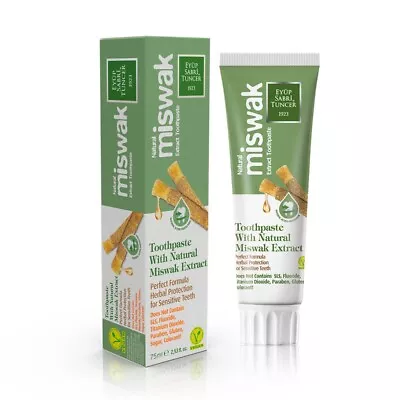 Natural Misvak / Meswak Extract Toothpaste By Eyup Sabri Tuncer (75 ML) • $8.94