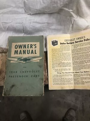 1948 Chevrolet Owner Manual And Delco Battery Service Policy  • $10