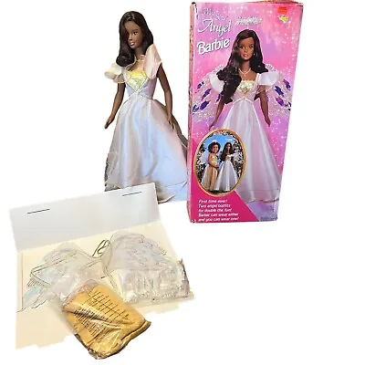 Vintage My Life Size Angel Barbie Doll 3 Ft African 2 Angel Outfits Open Box • $266.39