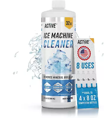 Ice Machine Cleaner Maker Descaler - 32 Fl Oz (8 Uses) Nickel Safe Ice Maker Cle • $29.99