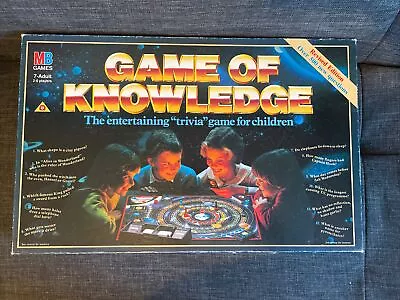 Vintage Game Of Knowledge (MB 1984). Board Game.Missing 2 Rings • £10.95