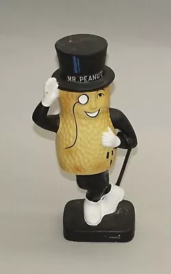 Early 1960s Planters Peanuts Mr. Peanut Paper Mache Bobble Head Nodder With Cane • $1