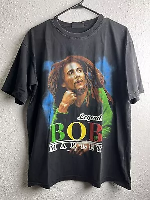 Vtg Zion Original Rude BWoy Bob Marley Double Sided T Shirt Reggae Size L Large • $24.99