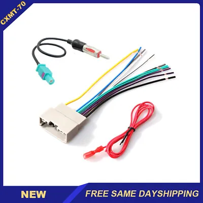 $12.99 • Buy Aftermarket Car Radio Wiring Harness & Antenna Adapter Cable For Dodge Chrysler