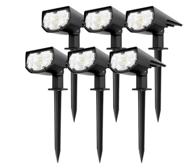 $34.99 • Buy 6PK Led Solar Light Outdoor Lamp Motion Sensor Garden Yard Street Lights Fence