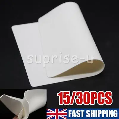 15/30PCS White Tattoo Practice Fake Skin Blank Sheets 20x15cm Quality Synthetic • £8.90