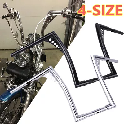 10'' 12'' 14'' 16'' 18  Ape Hanger Fat Bar 1-1/4  Handlebar For Harley Glide XL • $92.07