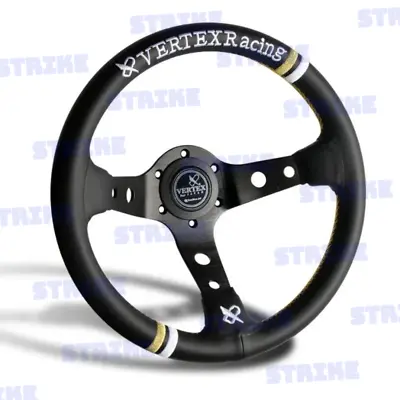 330mm Vertex Leather Deep Dish Modified Steering Wheel Sports Steering Wheel New • $63.98